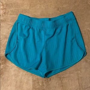 Teal athletic shorts